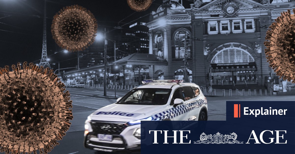 Coronavirus Victoria What Does State Of Disaster And Stage 4 Restrictions Mean
