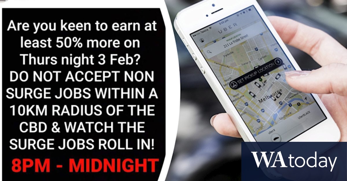 Uber frustrating: Perth ride-share drivers find new ways to price-gouge - Vimarsana News