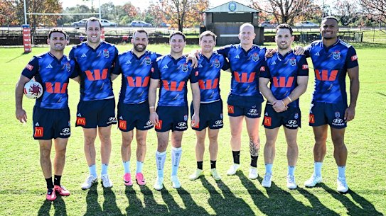 O Captain My Captains: Nathan Cleary, Isaah Yeo, James Tedesco, Mitchell Moses, Blayke Brailey, Mitch Barnett, Cam Murray and Stephen Crichton.