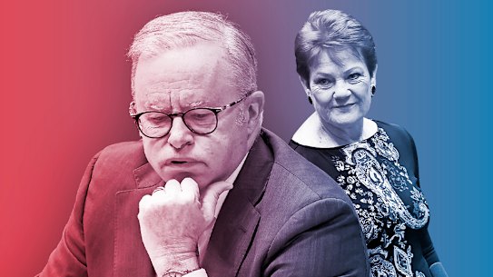 Prime Minister Anthony Albanese and Labor polled just five per cent higher than Pauline Hanson’s One Nation in the March Resolve Political Monitor.