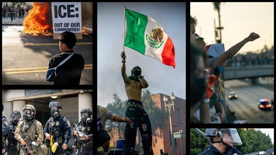 LA protests timeline.