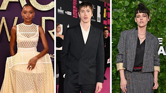 De atores emergentes como Sophie Wilde (à esquerda) a diretores estreantes como Kristen Stewart (à direita) e Harris Dickinson (centro), 2026 promete uma riqueza de novos talentos.