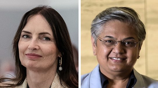 Geraldine Slattery and Vandita Pant.