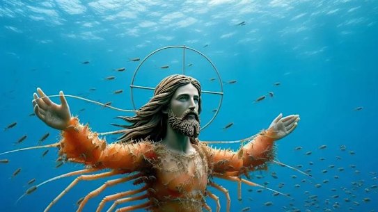 The most shared image of 2025 was an AI-generated image called Shrimp Jesus. 