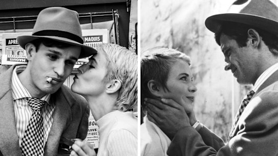 Aubry Dullin and Zoey Deutch play Jean-Paul Belmondo and Jean Seberg in Nouvelle Vague. 
