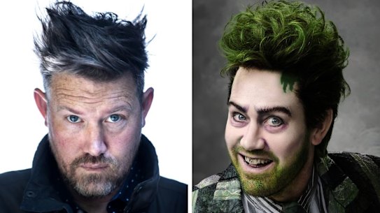  Eddie Perfect unleashes his inner chaos agent as Beetlejuice. 