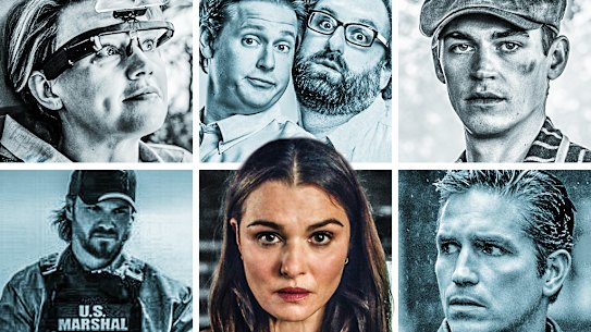 This week's releases (from top left): In the Blink of an Eye; Tim and Eric Great Show, Great Job!; Young Sherlock; Contact Person; Vladimir; and Cops.