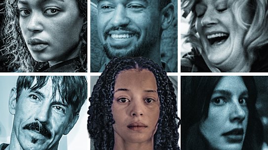 What to stream this week (clockwise from top left): Privileges; Jury Duty Presents: Company Retreat; Sisters; Something Very Bad is Going to Happen; The Testaments; and The Rise of the Red Hot Chili Peppers: Our Brother, Hillel.