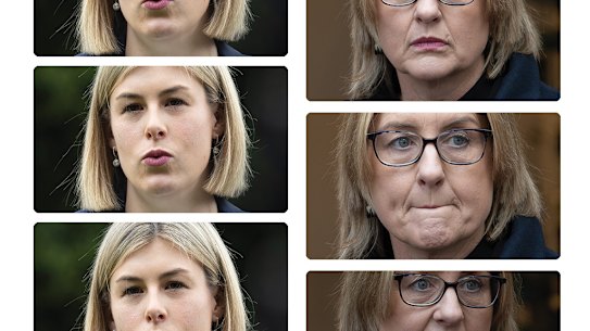 Jess Wilson and Jacinta Allan.