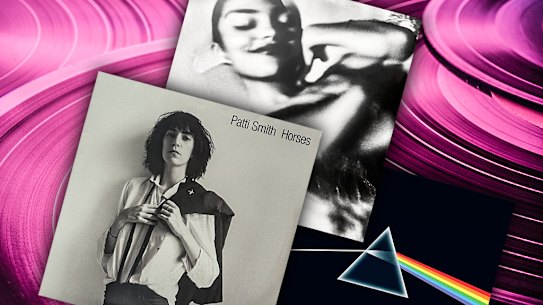 Iconic records such as Horses and Dark Side of the Moon are popular among collectors, while new albums like Olivia Dean’s are coveted by the younger crowd.