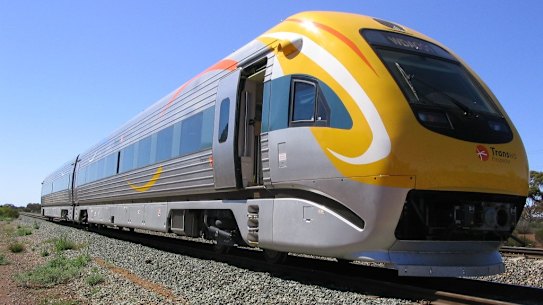 The Prospector, on track form East Perth to Kalgoorlie.