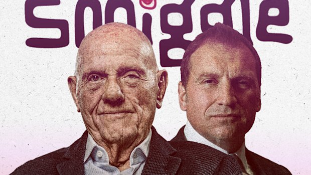 Solomon Lew (left) launched an internal investigation into Smiggle CEO John Cheston (right) that has now gone global.
