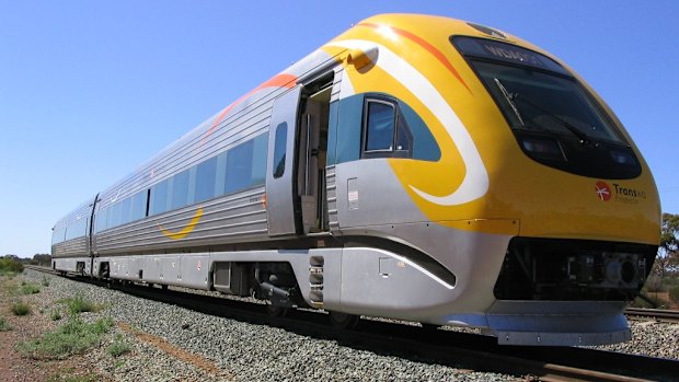 The Prospector, on track form East Perth to Kalgoorlie.