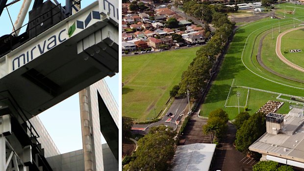 Mirvac is in dispute with the Australian Turf club over land next to Canterbury Park Racecourse.