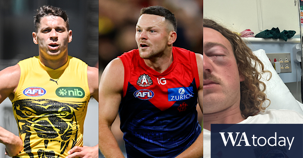 AFL gamers Steven Could and Dion Prestia interviewed by police over The Continental lodge Sorrento brawl that left man blind in a single eye