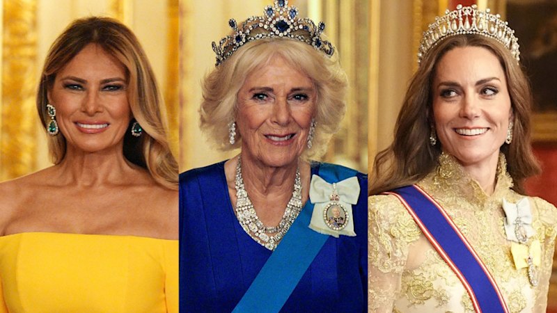 Royal Family Fashion: Catherine, Camilla and Melania’s Outfits at K...