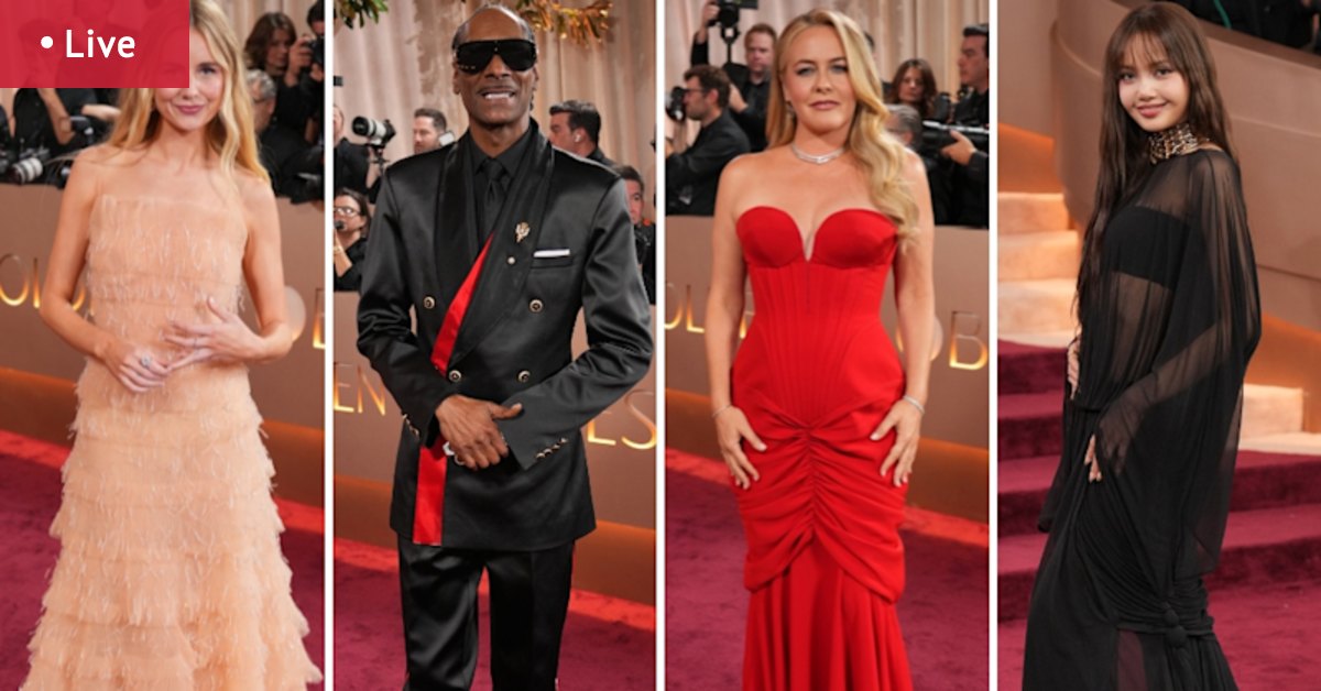 Golden Globes 2026 LIVE: All the red carpet arrivals as awards kicks off; One Battle After Another, White Lotus lead nominations