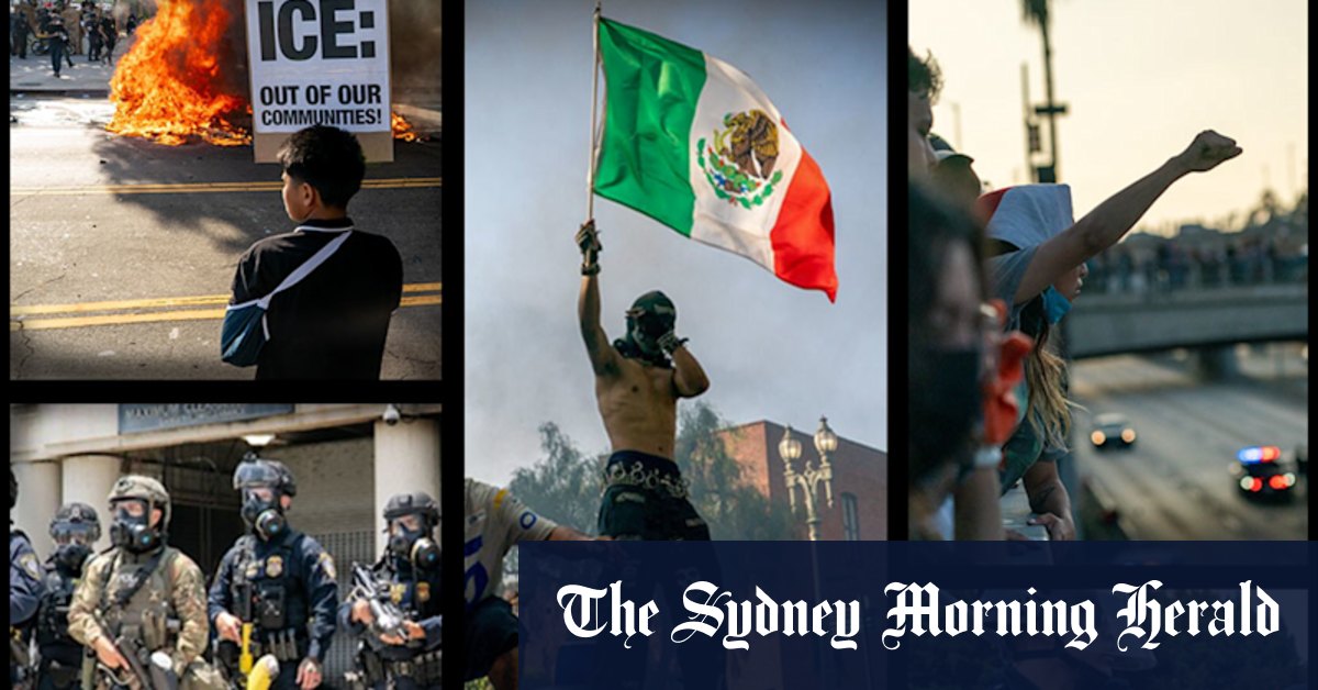 Visual story: How LA’s rage, chaos and force unfolded day by day