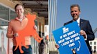 Wannon candidates: Independent Alex Dyson and sitting Liberal MP Dan Tehan.