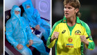 Adam Zampa is hoping to get home and (inset) Kane Williamson and David Warner, IPL teammates, suit up in India.