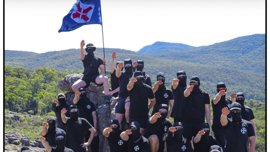 Image from the National Socialist Network from the Grampians camping trip.