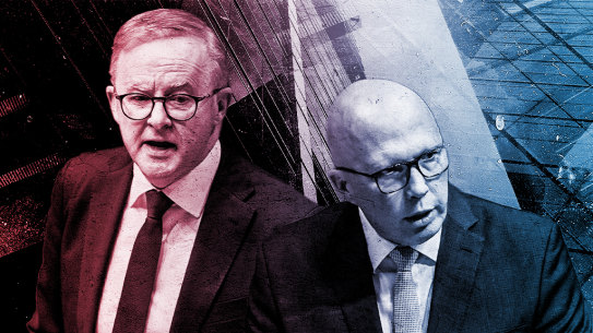 Anthony Albanese and Peter Dutton. 