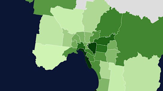 Melbourne suburbs with the largest home deposits
