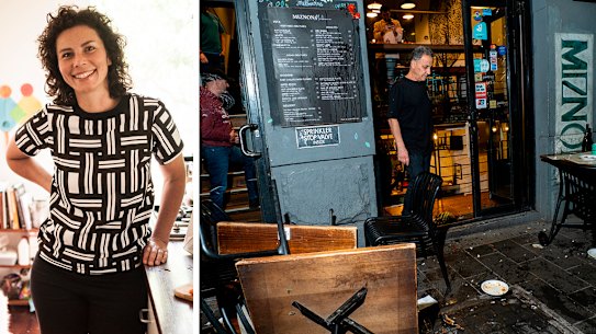 Dani Valent and Miznon restaurant.