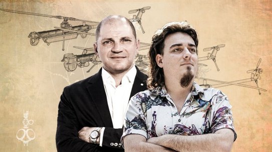 Anduril Australia’s CEO David Goodrich and Anduril’s founder Palmer Luckey.