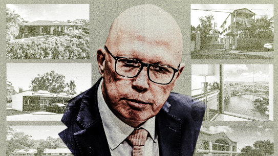 Peter Dutton has held dozens of properties across his life.