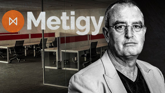Metigy chief executive and sole director David Fairfull. The company’s North Sydney offices are abandoned.