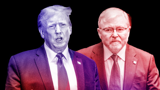 Donald Trump and Kevin Rudd