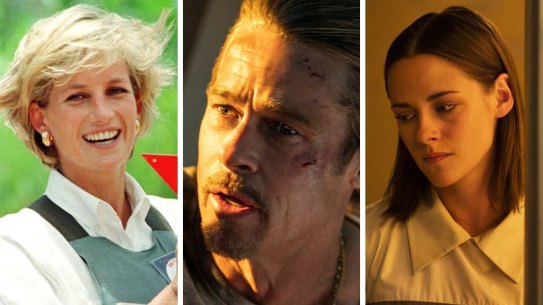 Movies to see in August include (from left) The Princess, Bullet Train and Crimes of the Future.