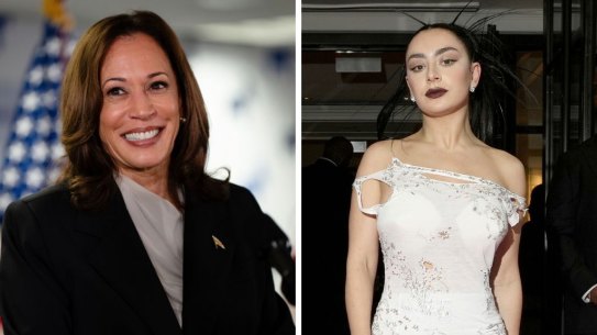Brat pack: Kamala Harris and Charli XCX.