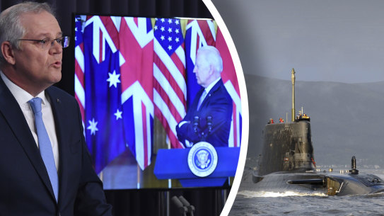 Prime Minister Scott Morrison has signed an agreement with the United States and Great Britain on nuclear-powered subs.