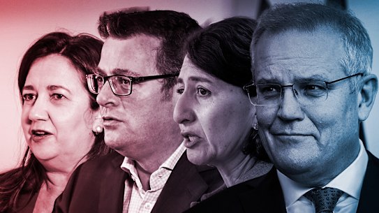 Voters are backing the Labor premiers’ handling of the pandemic response in recent outbreaks over the NSW premier and the prime minister.