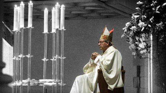 Then Archbishop George Pell at St Stephens Cathedral, Brisbane, in 2002.