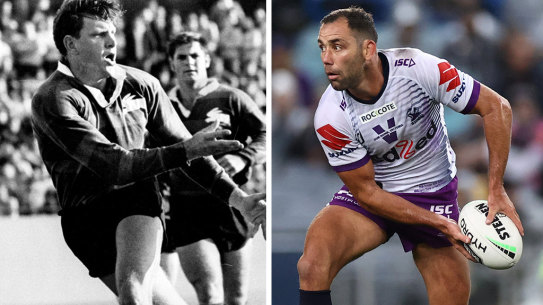 South Sydney and Roosters legend Ron Coote (left) and Melbourne Storm champion Cameron Smith.
