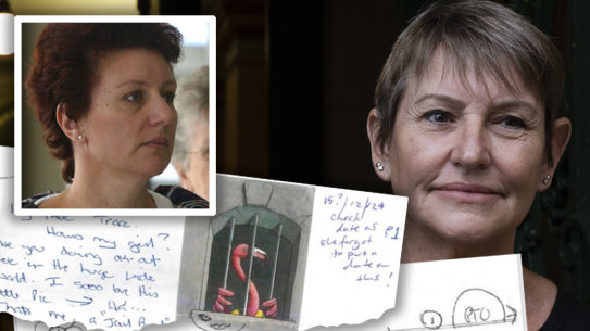Extracts from letters from Kathleen Folbigg, left, to Tracy Chapman.