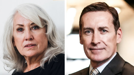 Billionaire Judith Neilson and the executive director of her journalism institute, Mark Ryan: Parting ways