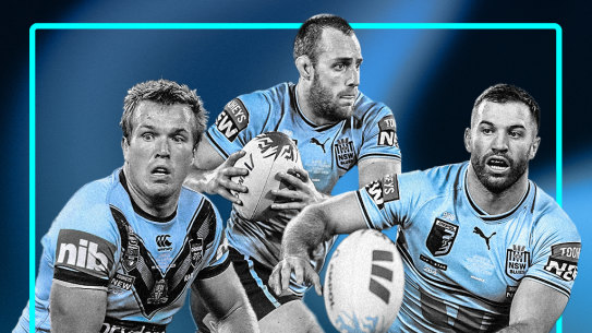 Jake Trbojevic, Isaah Yeo and James Tedesco