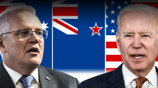 Australia doesn’t want to drag the US further into its worsening diplomatic spat with France.