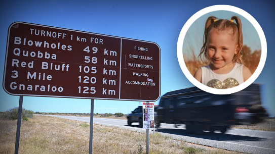 Cleo Smith, 4, has gone missing in WA’s remote Gascoyne region.