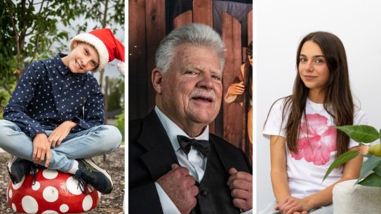 People born on December 25 - this is 11yo Jesse. 
Jesse Bromley, who turns 12 on Christmas Day
Story details: Story about how people with a Christmas Day birthday celebrate
20th December 2023
Photo: Steven Siewert
 Dennis Channells, turning 72 on Christmas Day
A story about people who were born on Christmas, and how they celebrate it. Dennis is turning 72 on December 25 but his retirement village.
13th December 2023
Photo: Steven Siewert
Emma Kaye, a ceramicist who was born on Christmas Day. Oct 23, 2023. Photo Edwina Pickles SH Summer