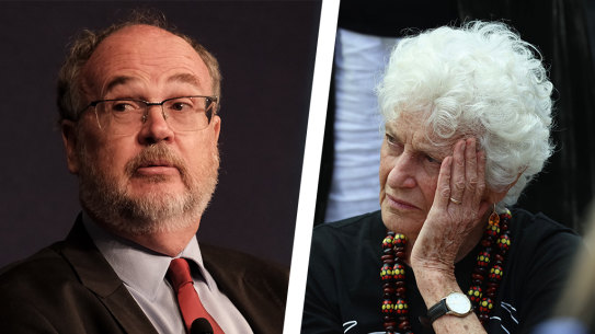 WA Corrective Services Minister Bill Johnston, former Australian of the Year Fiona Stanley. Picture: AFR/Getty