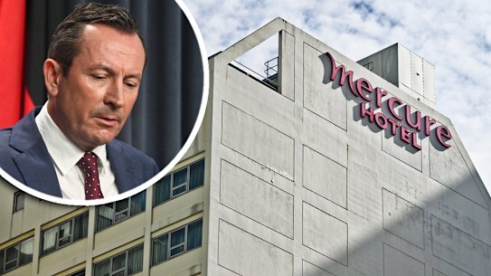 The WA government is trying to deal with transmission of the COVID-19 virus within the Mecure Perth.