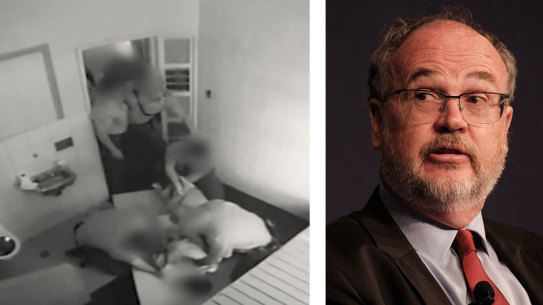 Banksia Hill CCTV, WA Corrective Services Minister Bill Johnston. Picture: ABC/AFR