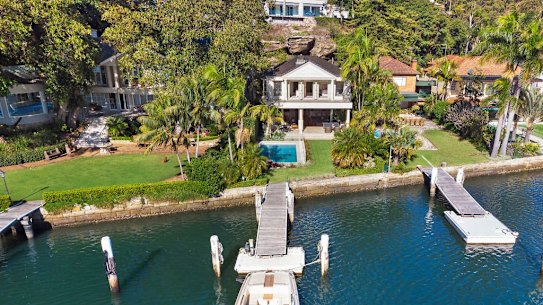 The Hunters Hill waterfront house is the third in a row bought by the De Angelis family.