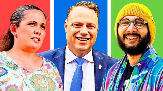 Your options for Lord Mayor: Tracey Price, Adrian Schrinner and Jonathan Sriranganathan.