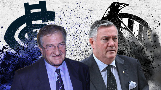 Former club presidents John Elliott (Carlton) and Eddie McGuire (Collingwood) ensured the rivalry stayed strong.